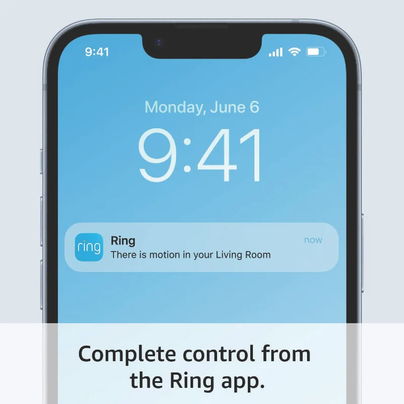 Ring Indoor Camera - Plug-In Security Camera - Black