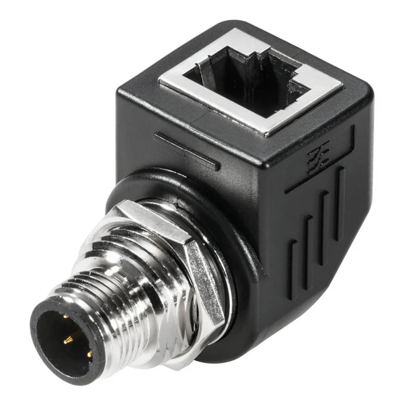 B-Ware Weidmüller IE-AD-M12DRJ45-MF-90 1514940000 Adapter gewinkelt Steckverbinder