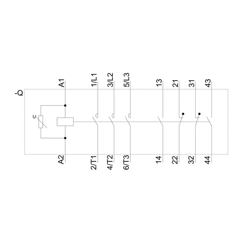 B-Ware Siemens 3RT1076-6AV36 Schütz 3 Schließer 1000 V/AC Anschlussschiene Schütz IP00