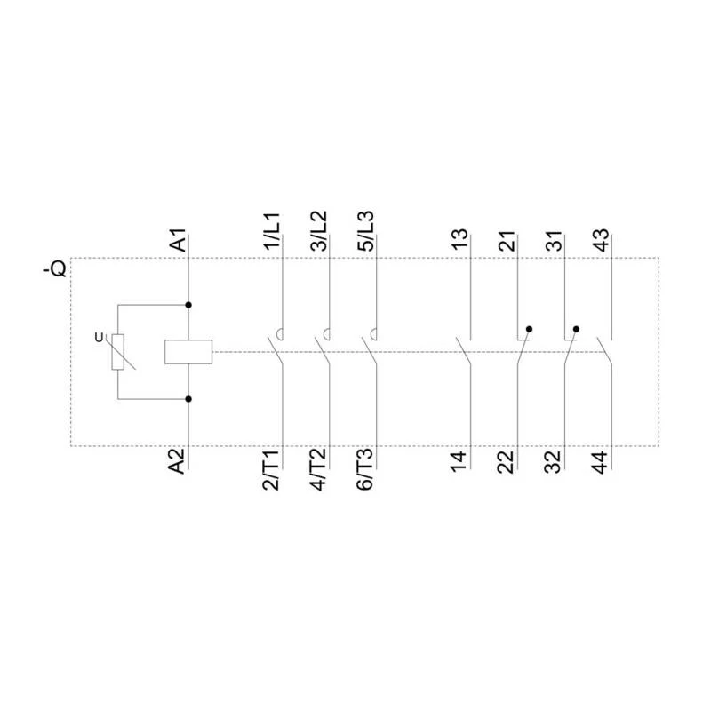 B-Ware Siemens 3RT1076-6AV36 Schütz 3 Schließer 1000 V/AC Anschlussschiene Schütz IP00
