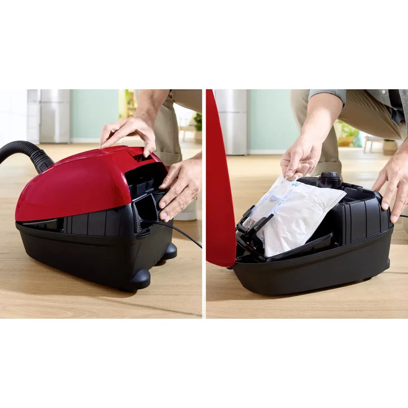 B-Ware Bosch Staubsauger mit Beutel Serie 4 rot 600 W 4 l Staubkapazität 10 m Radius