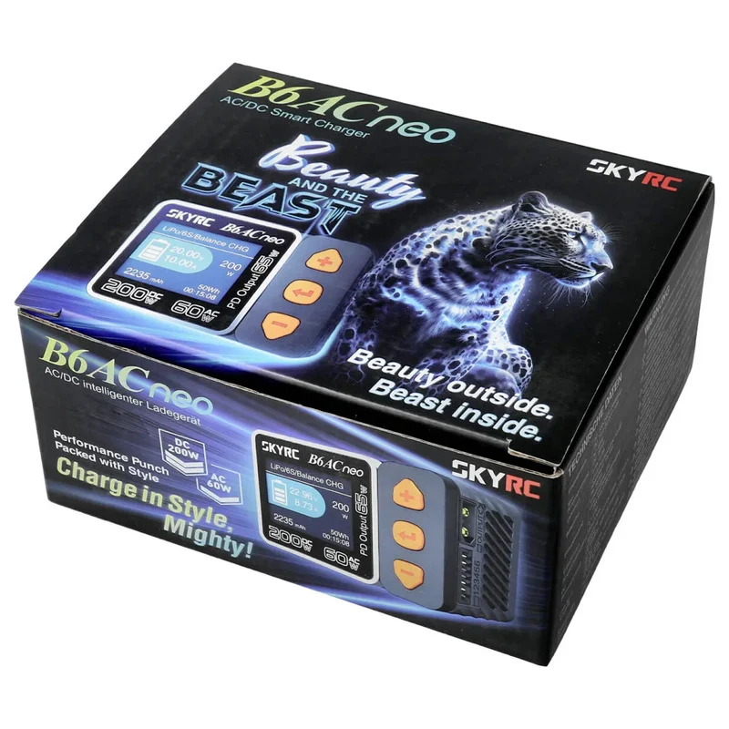B-Ware SKYRC Modellbau Ladegerät Lader B6AC Neo LiPo LiIon NiMH Blei Akku RC Ladegerät