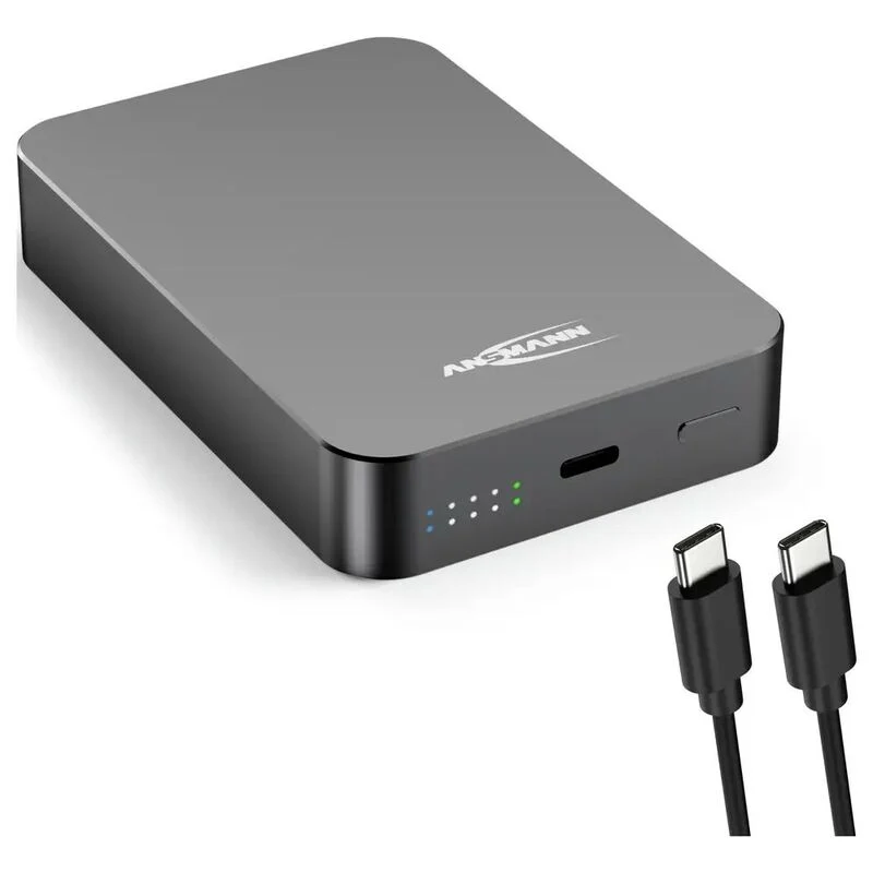 B-Ware ANSMANN Powerbank 10000 mAh PB115PD MagSafe USB-C Ladegerät kabellos mehrfarbig