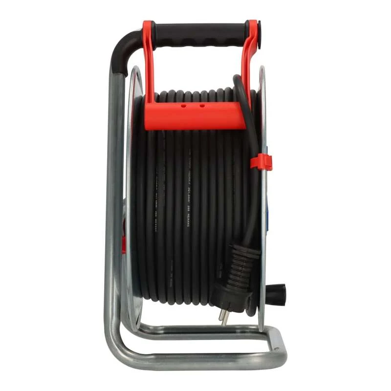 B-Ware Brennenstuhl Kabeltrommel Garant S 50m IP44 Gummi schwarz für Garten und