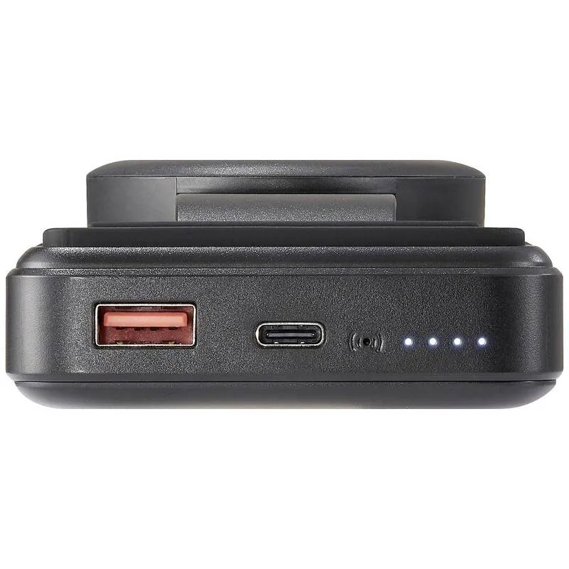 B-Ware Voltcraft Wireless Powerbank 20000 mAh Qi Ladegerät Akku Schwarz mit