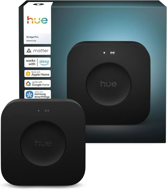 B-Ware Philips Hue Bridge Pro Hub schwarz LED Leuchtmittel Bewegungssteuerung
