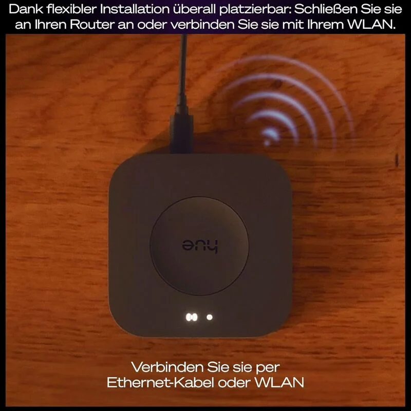 B-Ware Philips Hue Bridge Pro Hub schwarz LED Leuchtmittel Bewegungssteuerung