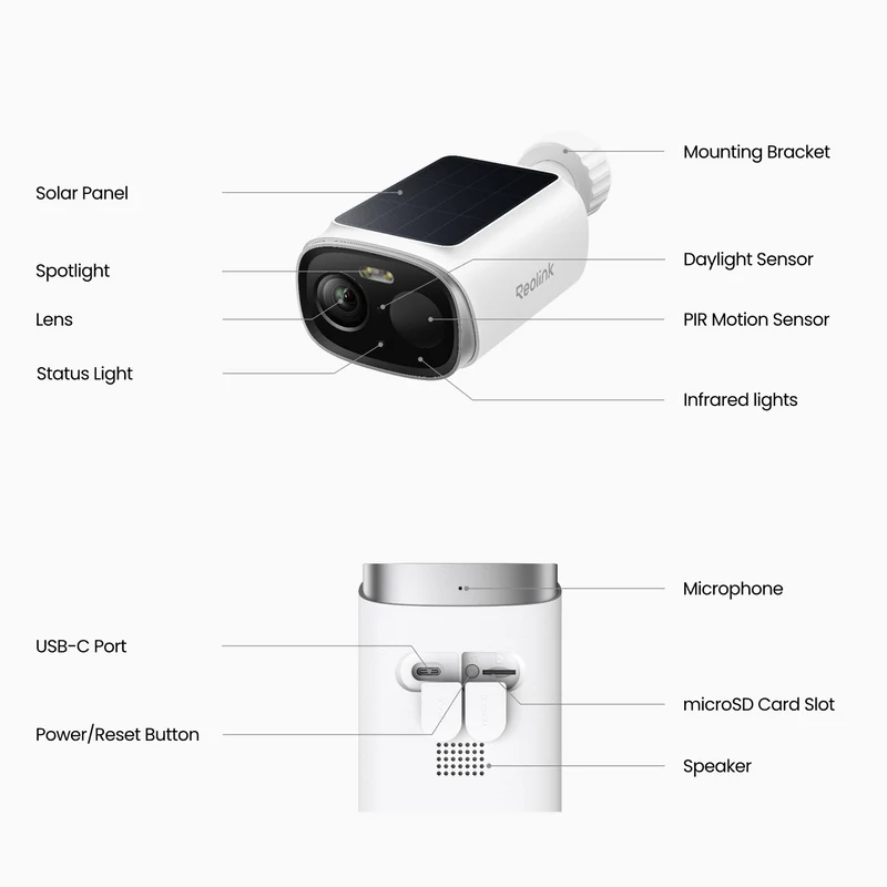 Reolink Argus Solar 5MP Wireless Solar Security Camera