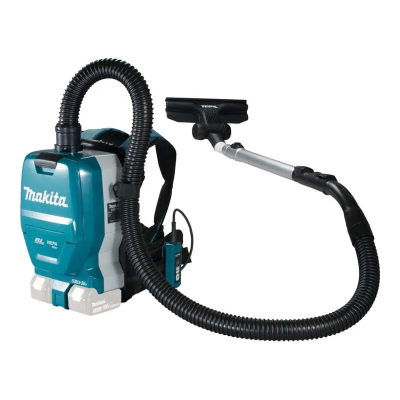 B-Ware Makita Akku-Rucksackstaubsauger DVC261ZX15 2x18V Sauger HEPA Filter blau
