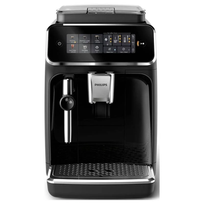 B-Ware Philips Kaffeevollautomat Kaffeemaschine Serie 3300 Schwarz Milchaufschäumer
