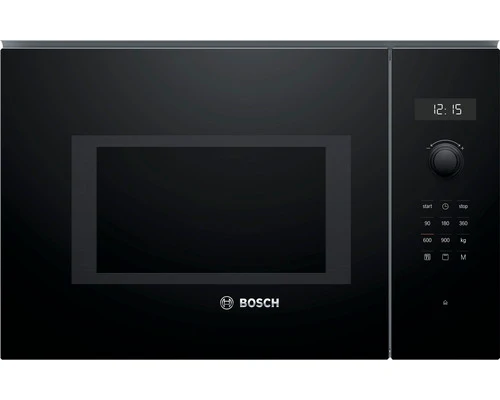 B-Ware Bosch Mikrowelle Ofen Einbau Küche Schwarz Edelstahl BEL554MB0 25 Liter Grill