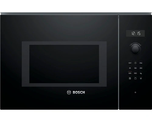 B-Ware Bosch Mikrowelle Ofen Einbau Küche Schwarz Edelstahl BEL554MB0 25 Liter Grill