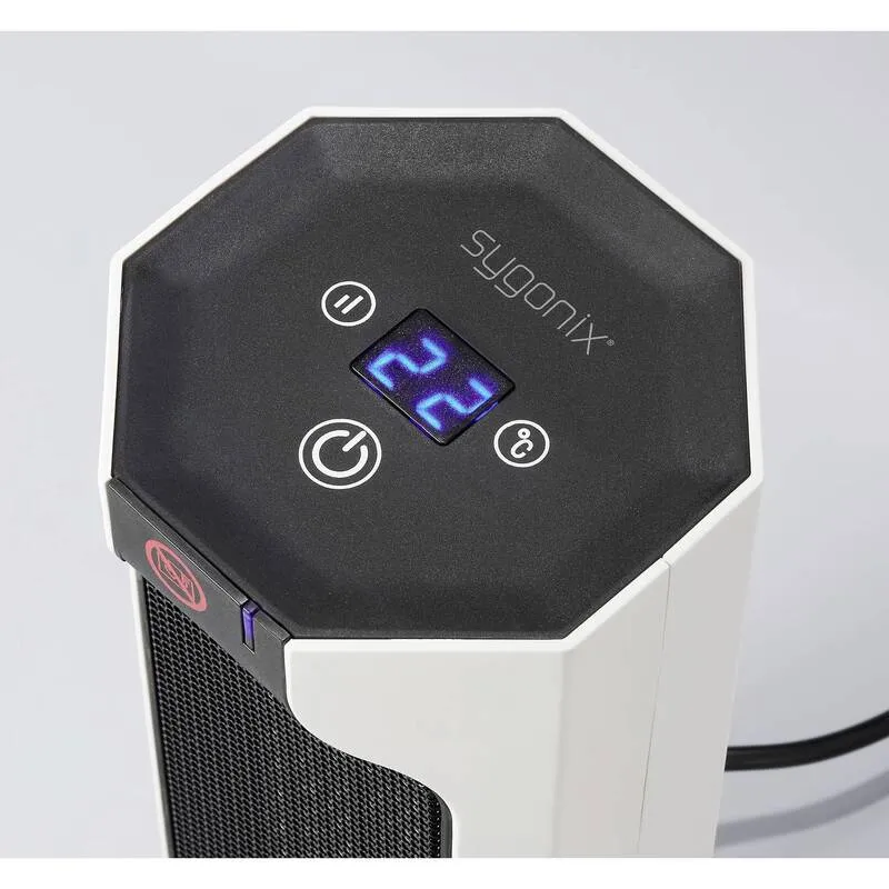 B-Ware Sygonix SY6735638 Heizgerät Heizofen PTC Weiß energiesparend tragbar