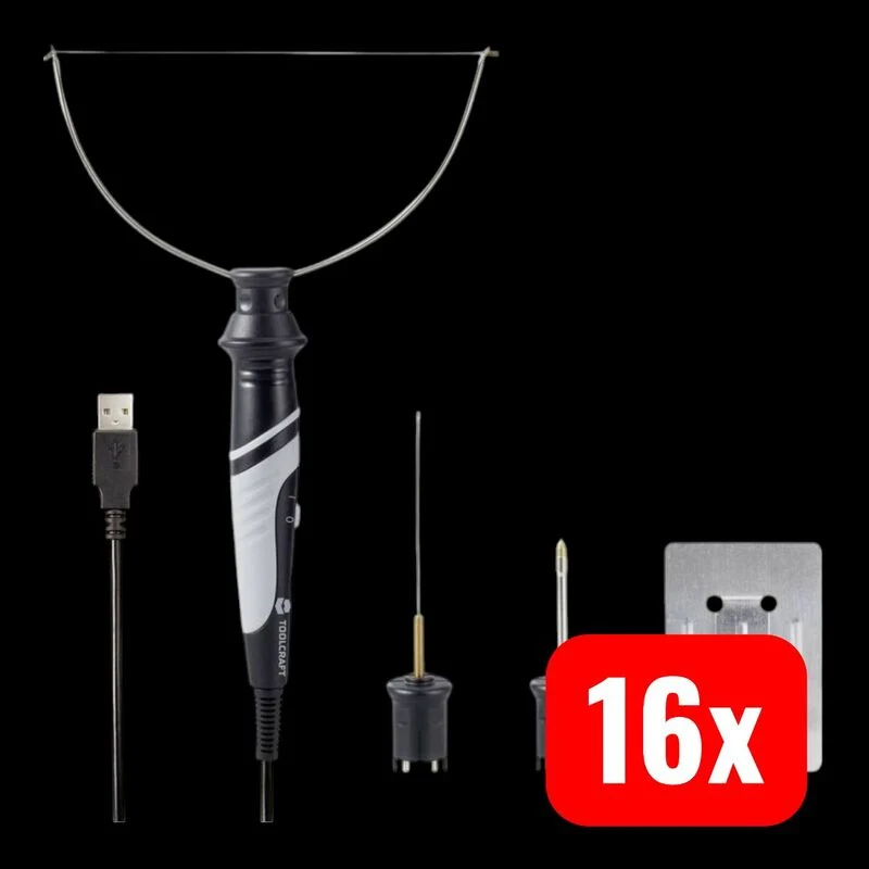 16x B-Ware Toolcraft TC-FC-USB Styroporschneider 5 W Inkl. 3 schnell zu wechselnde Aufsätze