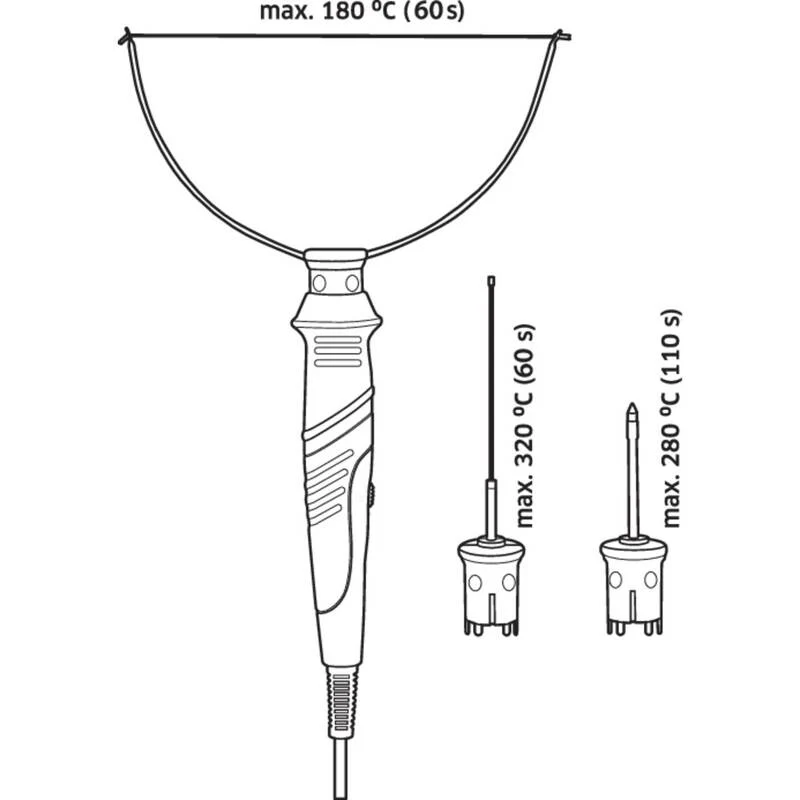16x B-Ware Toolcraft TC-FC-USB Styroporschneider 5 W Inkl. 3 schnell zu wechselnde Aufsätze