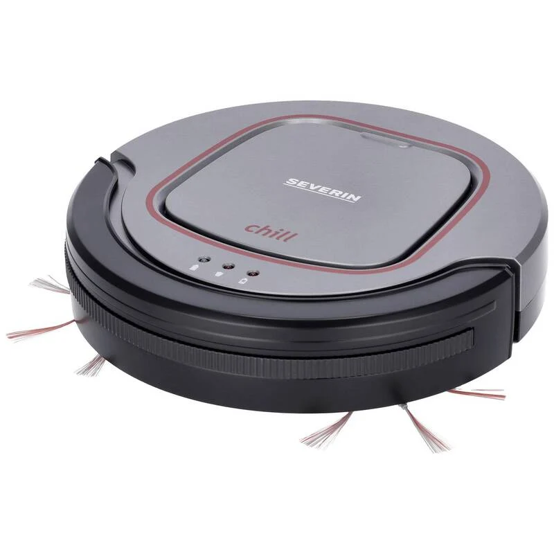 B-Ware Severin Saugroboter Chill Grau Rot Schwarz extra leise Staubsauger Sauger