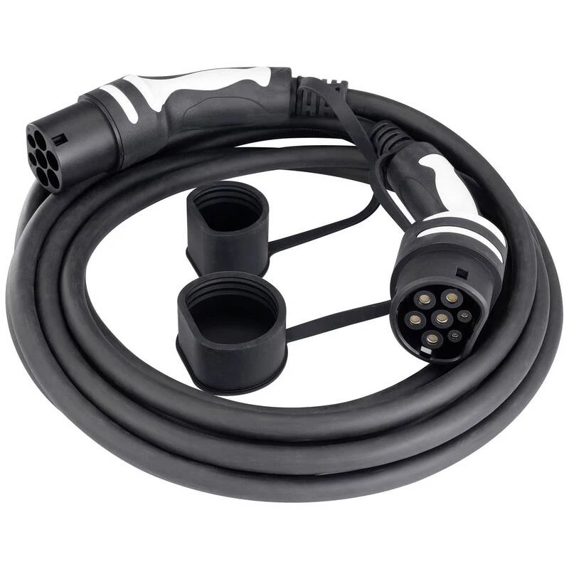 3x B-Ware Sygonix Ladekabel Stromkabel E Auto 7m Typ 2 Außen geeignet schwarz 3 STÜCK