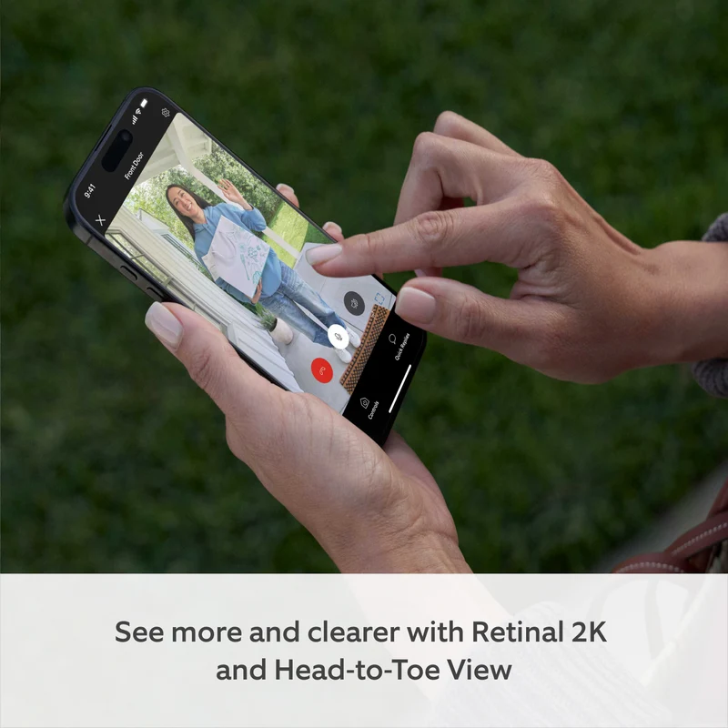 Ring Wired Video Doorbell 2K Plus - Plug-In