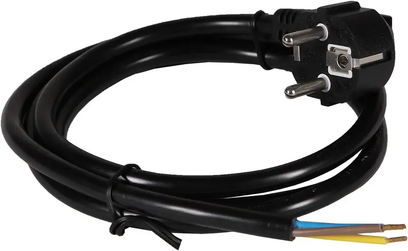 B-Ware H4L Anschlussleitung Stromkabel Netzkabel Schukostecker schwarz 1,5 m 48 STÜCK