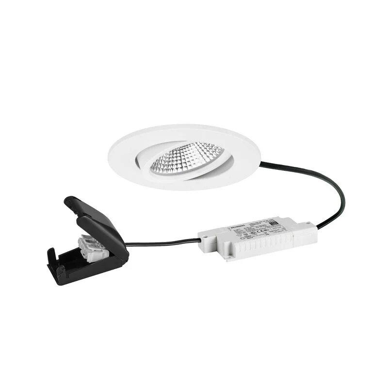 B-Ware BRUMBERG LED Spot Einbaustrahler BB23 Anschlussbox IP65 RC dim strukturweiß