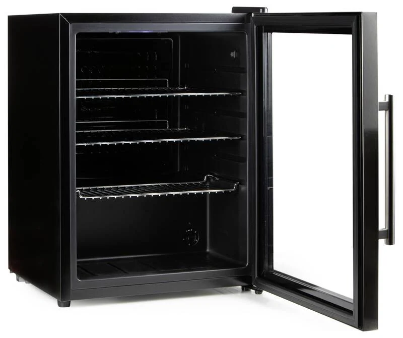 B-Ware Domo Bar-Kühlschrank Party-Kühler Glastür Schwarz DO91609BK 60L SIEHE TEXT/F378