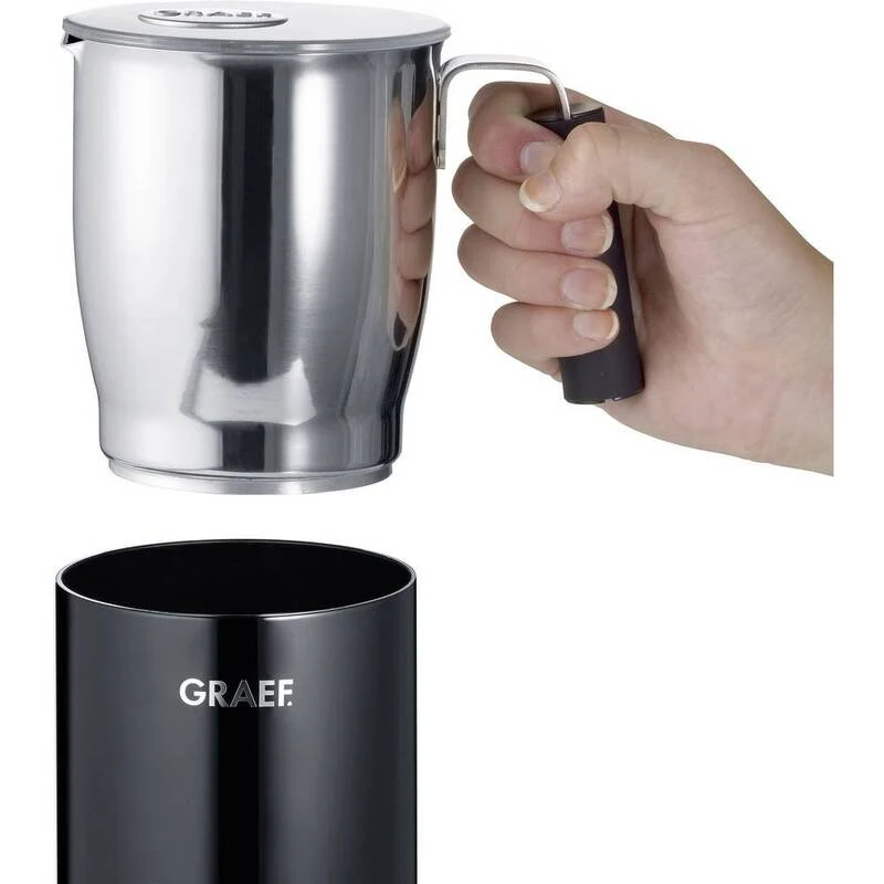 D-Ware Graef MS702EU Milchaufschäumer Aufschäumer Milch Schwarz 450W DEFEKTWARE