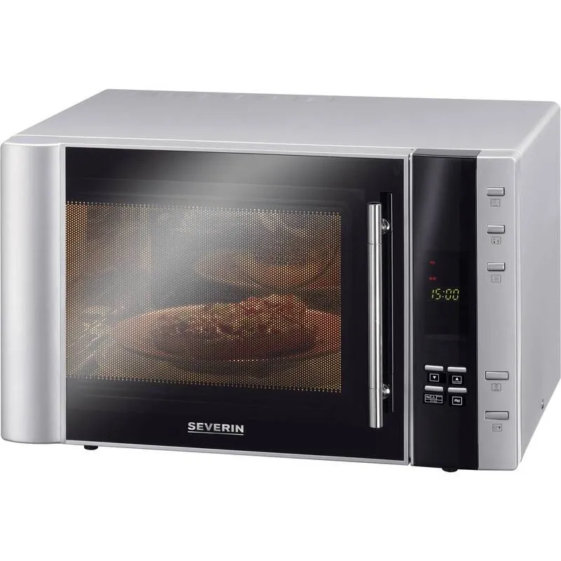 Severin Mikrowelle Ofen Grill Silber Schwarz Heißluft 30L SIEHE TEXT/FOTO