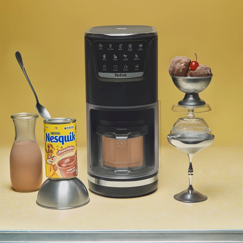 Tefal Dolci Black Knight Nesquik Bundle Ice Cream Maker