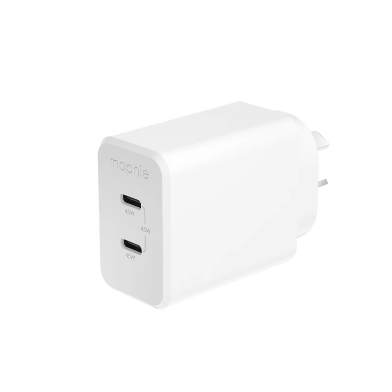 Mophie 45W USB-C Wall Charger 2C White.