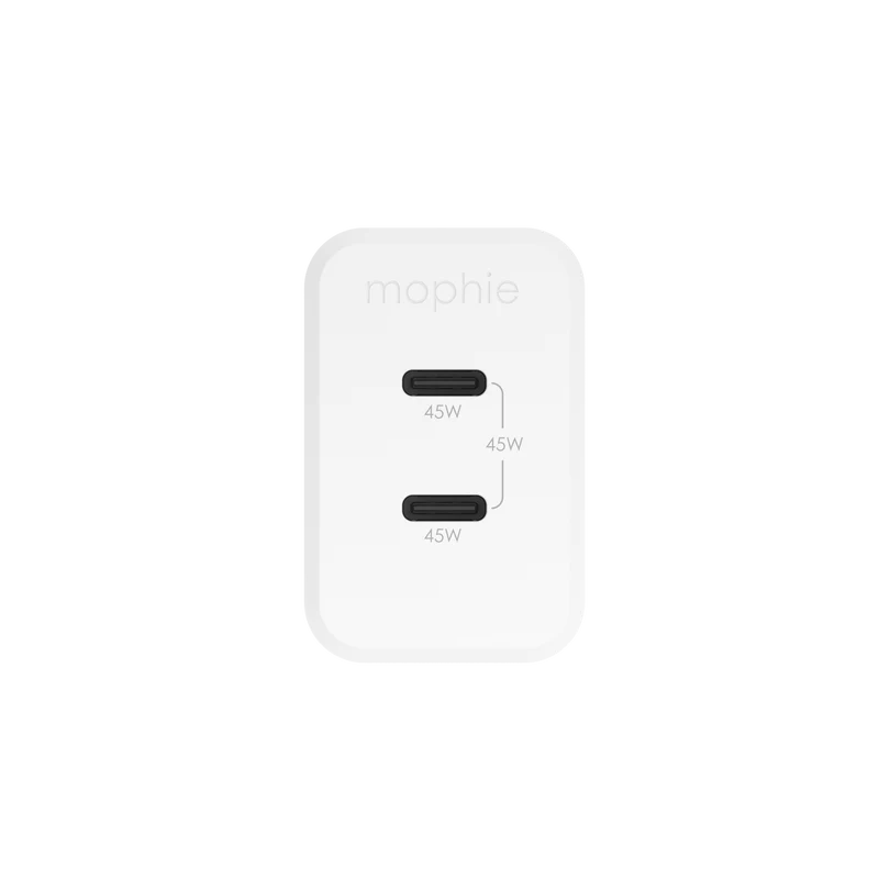 Mophie 45W USB-C Wall Charger 2C White.