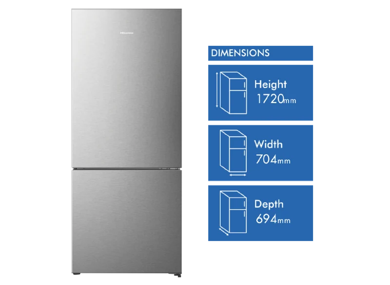 Hisense 417L Bottom Mount Refrigerator
