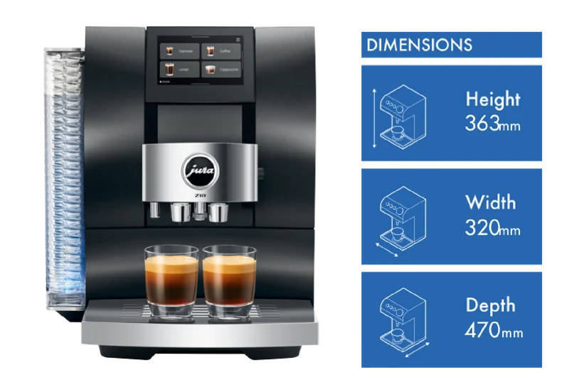 JURA Z10 Aluminium Black Automatic Coffee Machine