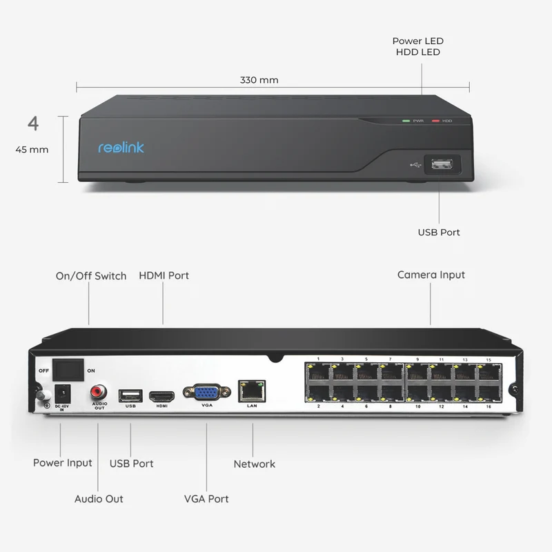 Reolink 16-Channel 4TB NVR