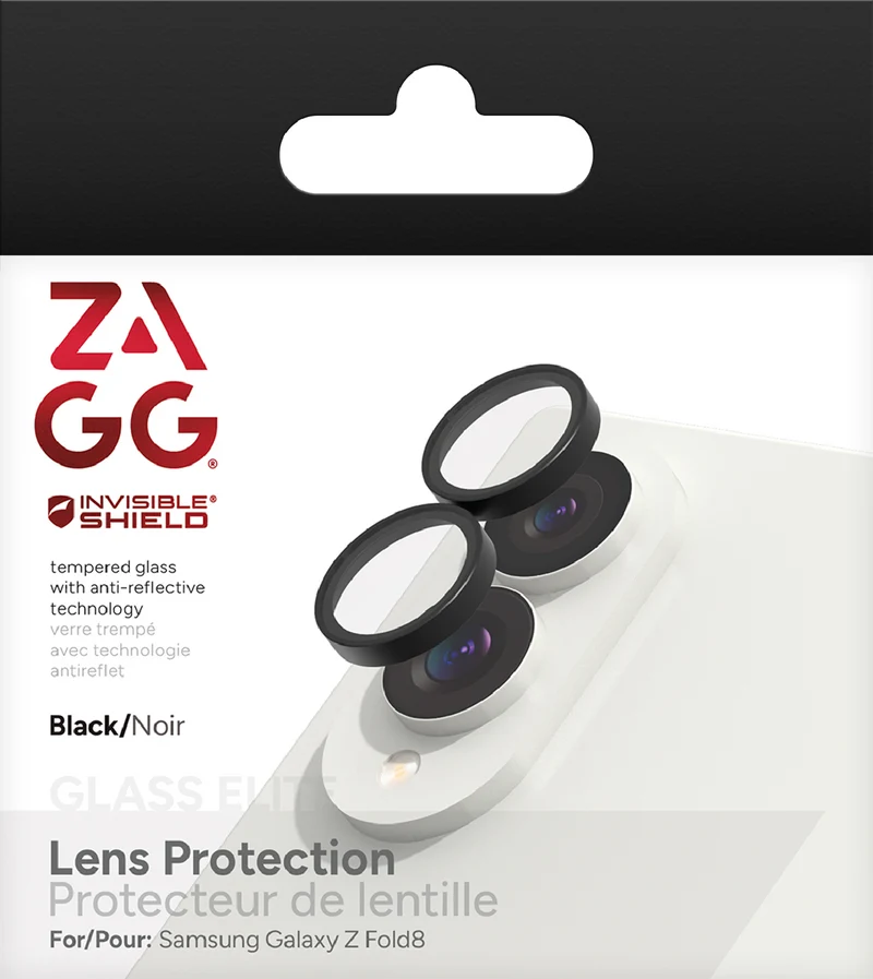 ZAGG Galaxy Z Fold8 Glass Camera Protector Black
