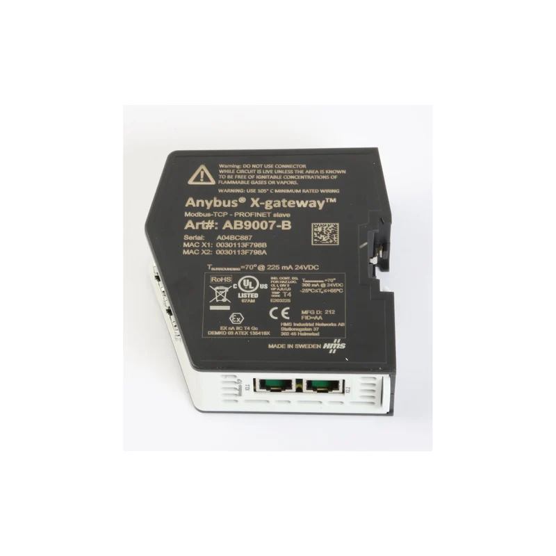 B-Ware Anybus Gateway Schnittstelle Modbus-TCP Master-Profinet 2-Port USB 24V Industrie