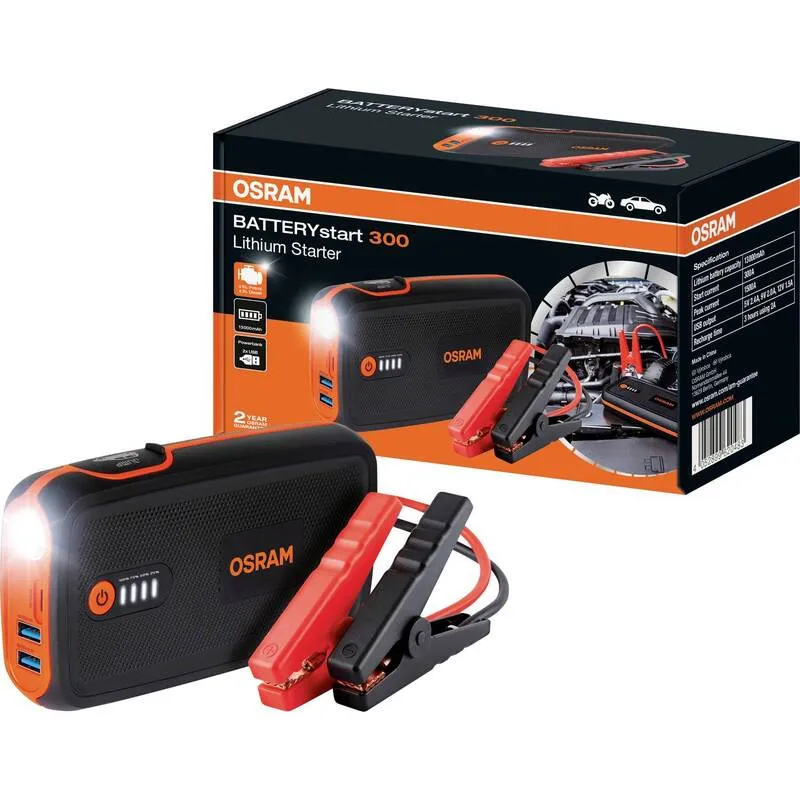B-Ware Osram Auto Schnellstartsystem BATTERYstart 300 Starthilfe Starthilfestrom Strom