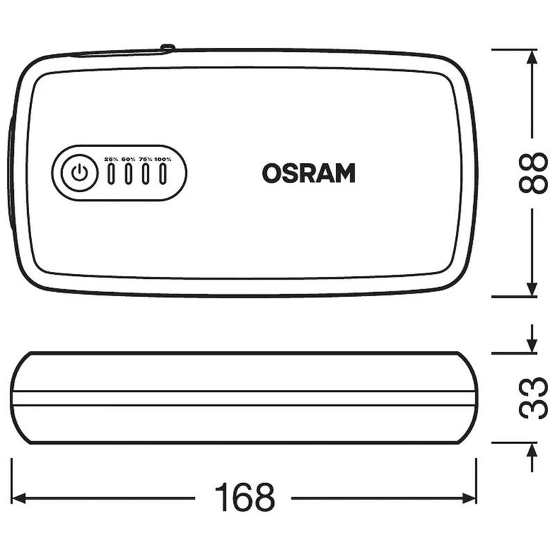 B-Ware Osram Auto Schnellstartsystem BATTERYstart 300 Starthilfe Starthilfestrom Strom