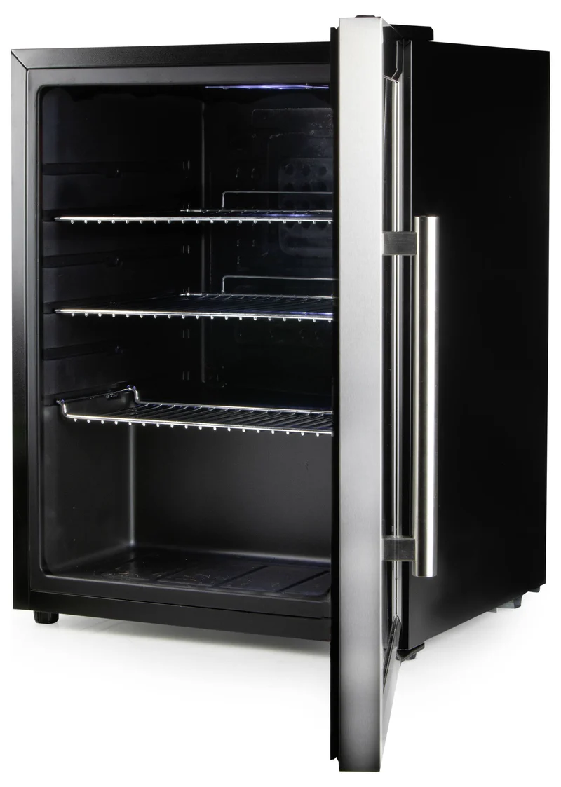 B-Ware Domo Bar-Kühlschrank Party-Kühler Glastür Schwarz DO91609BK 60L Energieklasse D