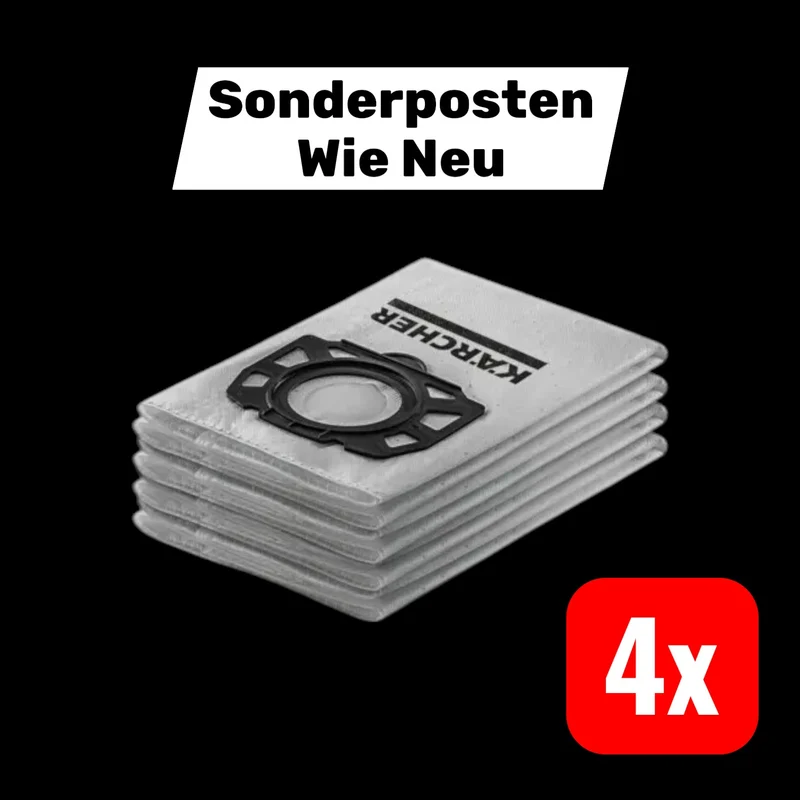 B-Ware Kärcher Vliesfilterbeutel Renovation WD 4-6 Filtersystem 4 STÜCK