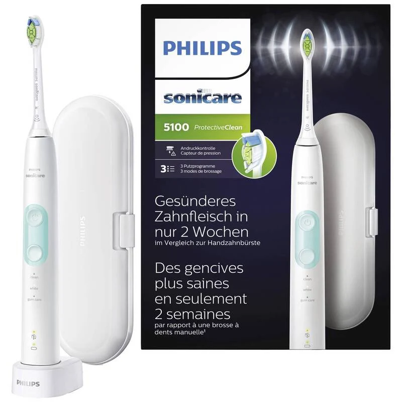 B-Ware Philips Sonicare ProtectiveClean 5100 HX6857/28 Zahnbürste Weiß SIEHE TEXT