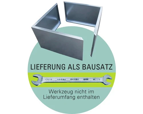 B-Ware Palatino Pflanzkübel Pflanzkasten Lotte witterungsbeständig 240l 120x40cm
