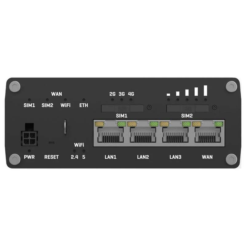 B-Ware Teltonika Router Mobilfunknetz RUTX11 Netzwerkrouter Aluminium Schwarz LAN