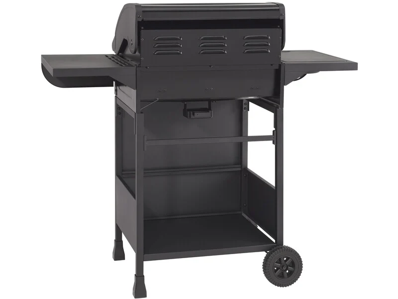 B-Ware El Fuego Gasgrill Columbus 3-Brenner Grill mit Seitenkocher Garten schwarz