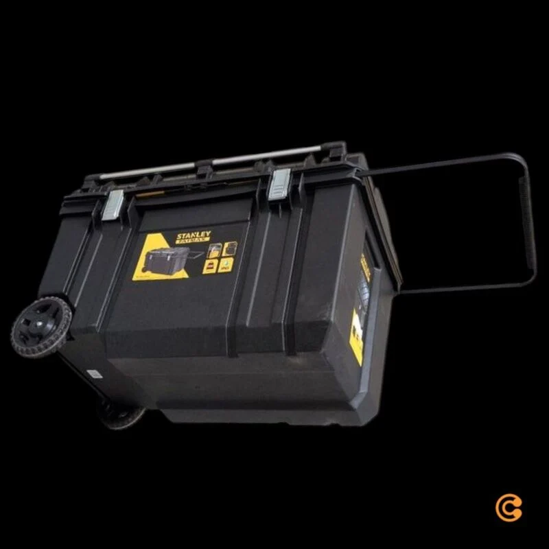 B-Ware Stanley Mobile Werkzeugbox FatMax 240l IP65 mit 7 Rädern und Teleskopgriff