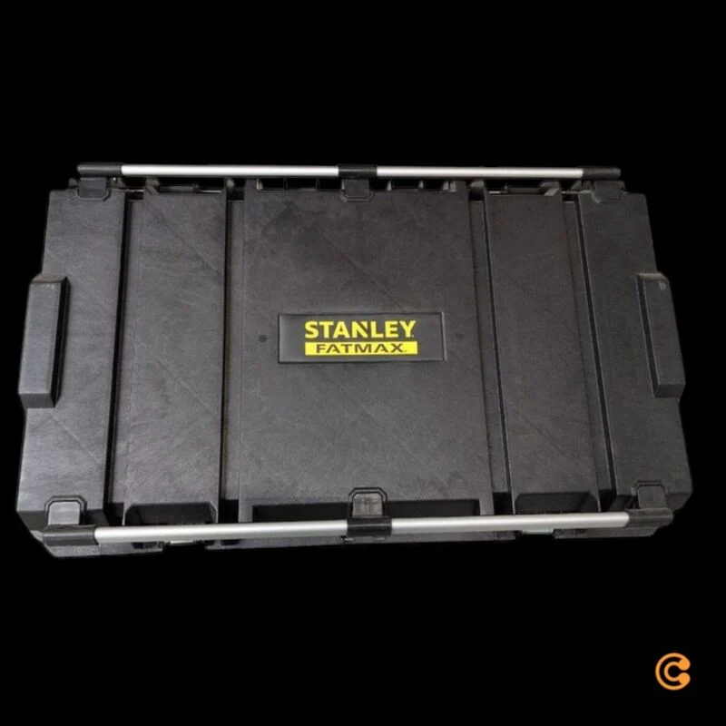 B-Ware Stanley Mobile Werkzeugbox FatMax 240l IP65 mit 7 Rädern und Teleskopgriff