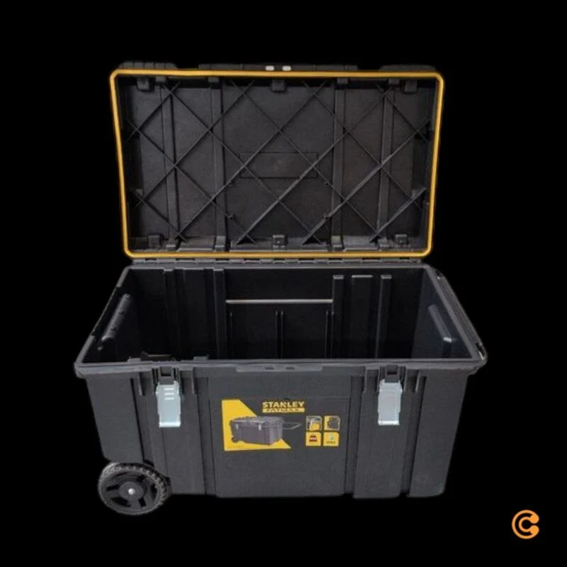 B-Ware Stanley Mobile Werkzeugbox FatMax 240l IP65 mit 7 Rädern und Teleskopgriff