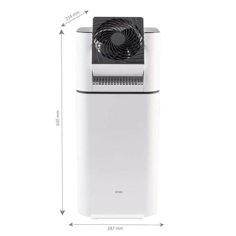 B-Ware Iris Ohyama Woozoo by Ohyama DDC-50 Luftentfeuchter und Ventilator Entfeuchter
