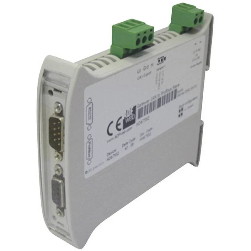 B-Ware Gateway Schnittstellen Adapter Wachendorff HD67552 CAN Bus Profibus RS232 24V DC