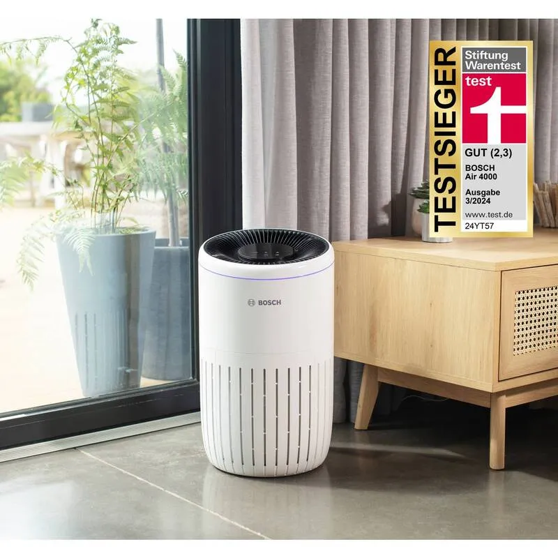 B-Ware Bosch Home Comfort 7733701943 Air 4000 Luftreiniger 62 m² Weiß Schwarz Lüfter
