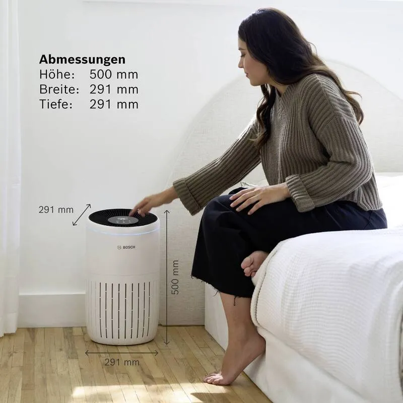 B-Ware Bosch Home Comfort 7733701943 Air 4000 Luftreiniger 62 m² Weiß Schwarz Lüfter